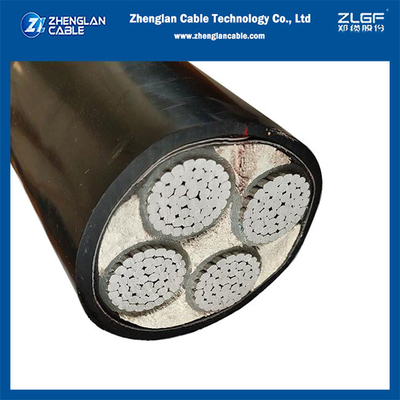 4Cx70mm2 μονωμένη Xlpe χαμηλή τάση 630mm2 πυρήνων αργιλίου καλωδίου τροφοδοσίας Multicore