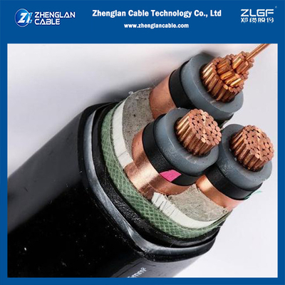 8.7/15kv Καλώδια ρεύματος N2XSBY Cu/Sc/Xlpe/Sc/Cts/Pvc/Sta/Pvc 3x120 DIN VDE 0276-620 HD 620