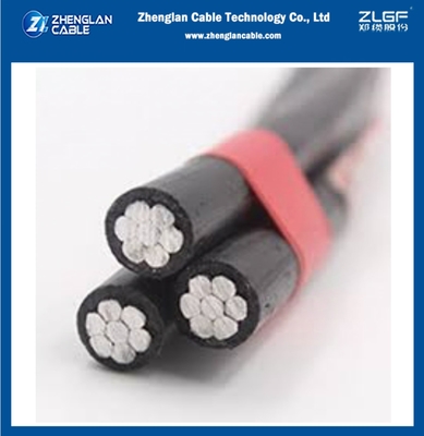 Επάνω μονωμένο καλώδιο 0,6/1KV 2X50+50 AAC/XLPE+AAAC/XLPE Αερομεταφερόμενο καλώδιο ABC GB/T12527