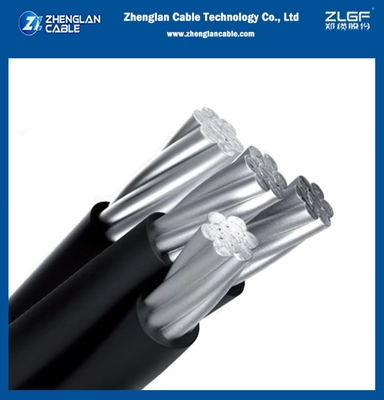 Επάνω μονωμένο καλώδιο 3Cx16+1x16sqmm AAC/XLPE+AAAC/XLPE 0.6/1kv ABC καλώδιο