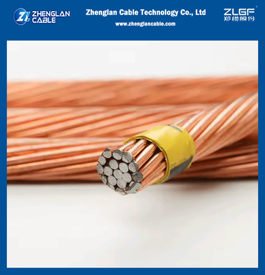 Ατσάλι με υψηλή καθαρότητα 30% IACS, 40% IACS Copper Weld ASTM Standard single wire, 3, 7 και 19 νήματα καλωδίων