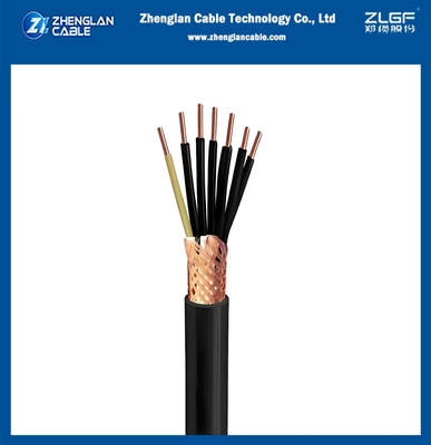 0.6/1KV CU/PVC/PVC 7x2.5 τετραγωνικών χιλιοστών καλώδιο ελέγχου με χαλκό σύρμα πλεγμένη ασπίδα IEC60502-1