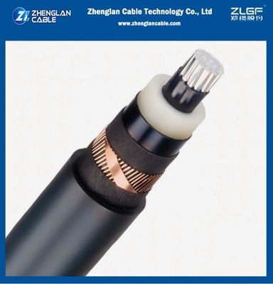 8.7/15kv Κεφάλαιο ισχύος μεσαίας τάσης YJLSV1x185/25mm2AL/SC/XLPE/SC/PVC/CWS/CTS/PVC IEC 60502-2