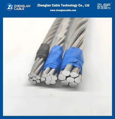 Επάνω γυμνός αγωγός AAAC Χαμηλή/υψηλή τάση γυμνός αλουμινένιος αγωγός Ελαφρύ σχέδιο Ιδανικό για έργα μεταφοράς και διανομής ηλεκτρικής ενέργειας