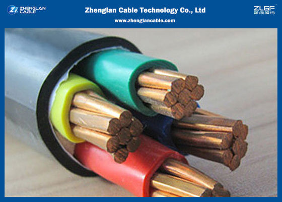 0.6/1kv 4 πυρίμαχο καλώδιο τροφοδοσίας PVC Unarmored $cu Xlpe πυρήνων