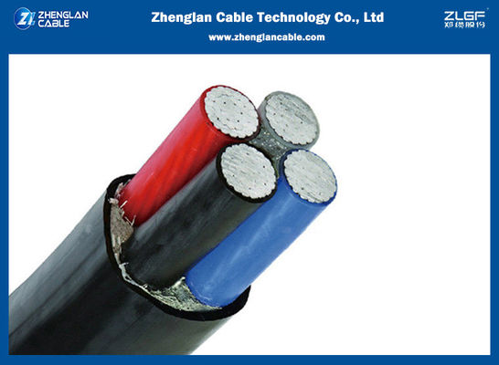 Iec60502-1 PVC καλωδίου τροφοδοσίας χαμηλής τάσης αργιλίου 4x6sqmm που τυλίγεται