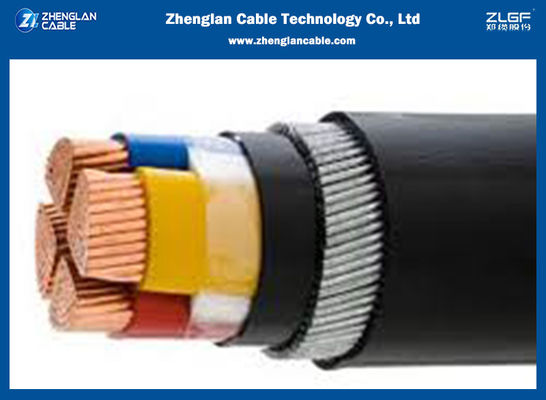 CU/XLPE/PVC/SWA/PVC καλώδιο τροφοδοσίας 4x50sqmm ISO 9001 2015 χαμηλής τάσης